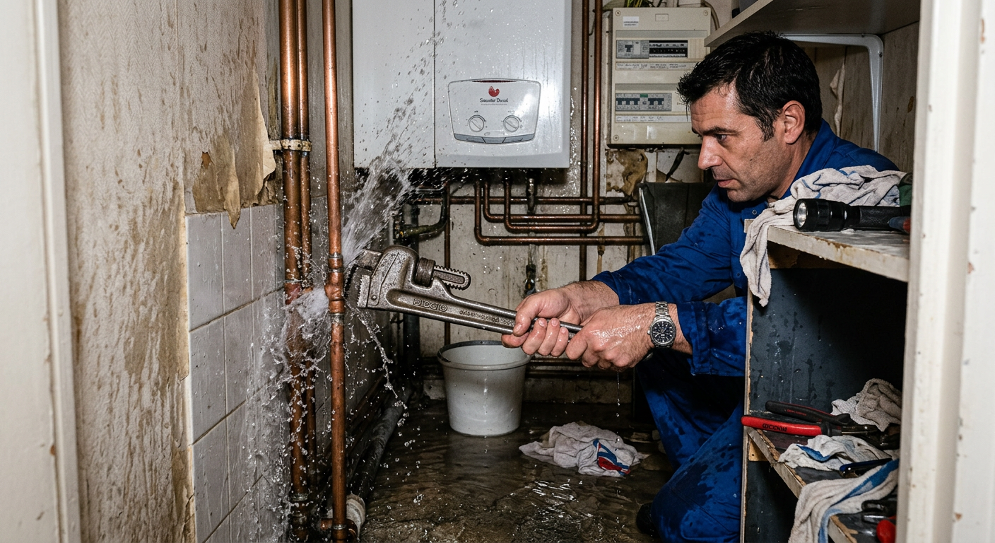 Réparation urgente fuite d'eau sur tuyauterie cuivre à Bezons